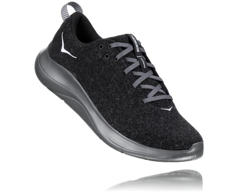 Tenisky Hoka One One Hupana Flow Wool Panske Čierne / Siva (78SAOUVGZ)